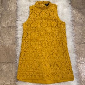 Forever 21 yellow lace halter top